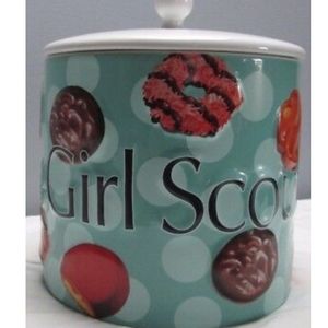 Ceramic Girl Scout cookie jar